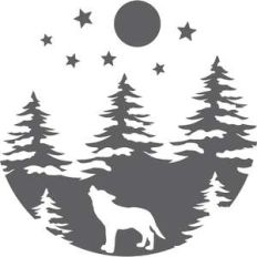 wolf in the wood