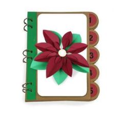25 days of christmas 6 x 9 album poinsettia