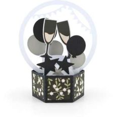 hexagon pop up card new year's