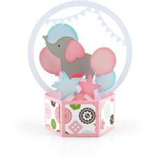 hexagon pop up card baby elephant