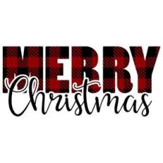 buffalo plaid merry christmas