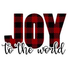 buffalo plaid joy to the world