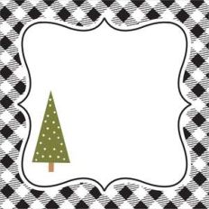 tree flat card