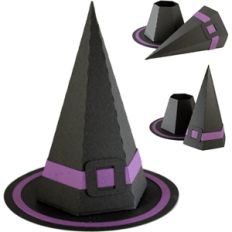 3d hat box - witch