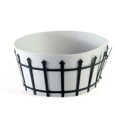 cupcake wrapper - iron fence