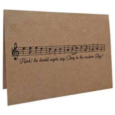 hark the herald angels sing music card