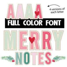 merry notes color font