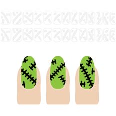 nail design: frankenstein