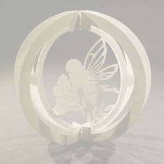 one layered pop up sphere fairy