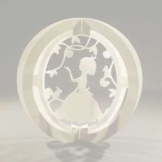 one layered pop up sphere girl