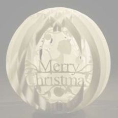 four layered pop up sphere merry christmas