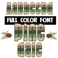 pinedale color font