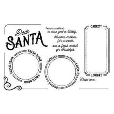 santa tray design for santa claus cookies and milk