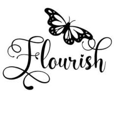 flourish butterfly word