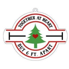 together heart 6ft apart tag