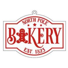 north pole bakery tag