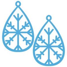 snowflake earrings