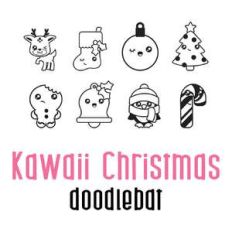 kawaii christmas doodlebat