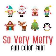 so very merry full color font