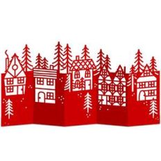 alpine village accordion card