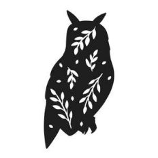 christmas foliage owl