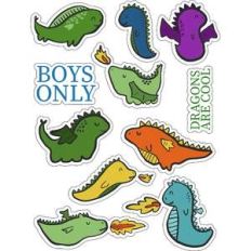 ml baby monster dragons stickers