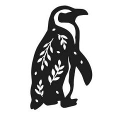 christmas foliage penguin
