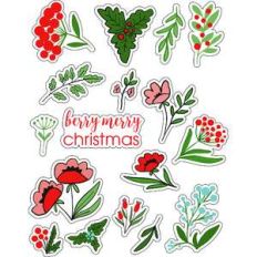 ml berries for christmas stickers
