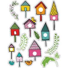 ml bird house fun stickers