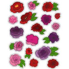 ml roses and flower stickers
