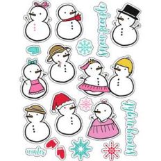 ml snowy snowmen stickers