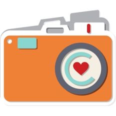 camera shaped card