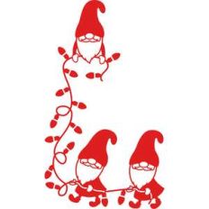 gnomes and christmas light corner