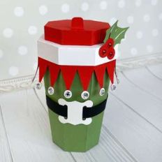 elf coffee cup box