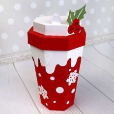 winter coffee cup box
