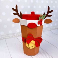 reindeer coffee cup box