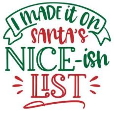 i made it on santa's nice-ish list