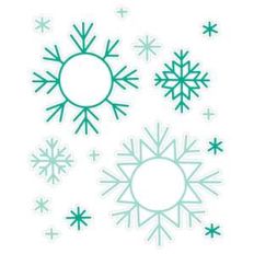 snowflake stickers