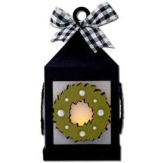wreath hanging tea light lantern