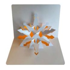 snowflake popup card