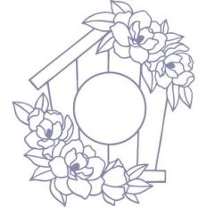 monogram birdhouse