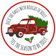 red truck deck the halls