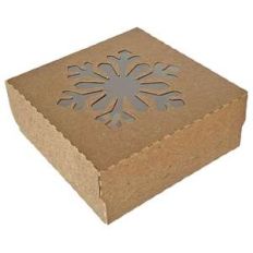 snowflake scallop window cookie box