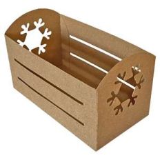 rounded crate box with snowflake