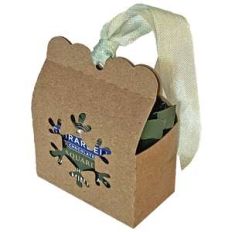 chocolate square snowflake container