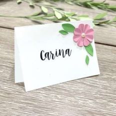 place card - 3d flower
