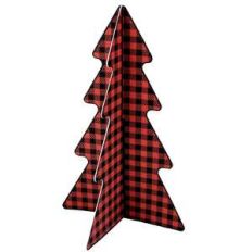 3d buffalo plaid christmas tree