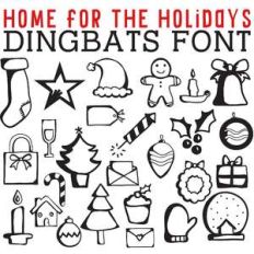 cg home for the holidays dingbats