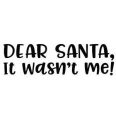dear santa, it wasn't me