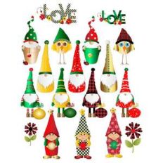 christmas gnomes planner stickers